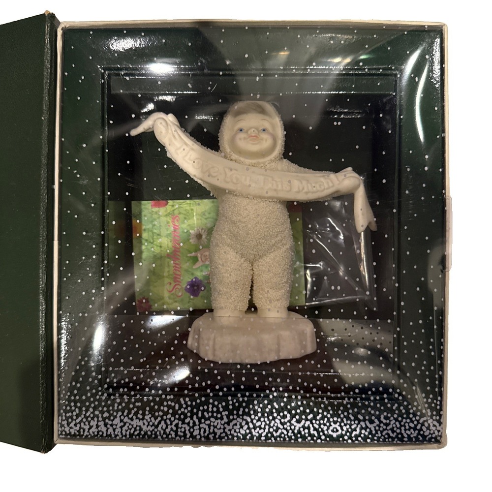 Snowbabies Dept 56 Figurine "I LOVE YOU THIS MUCH!" 68918 Retired 2003